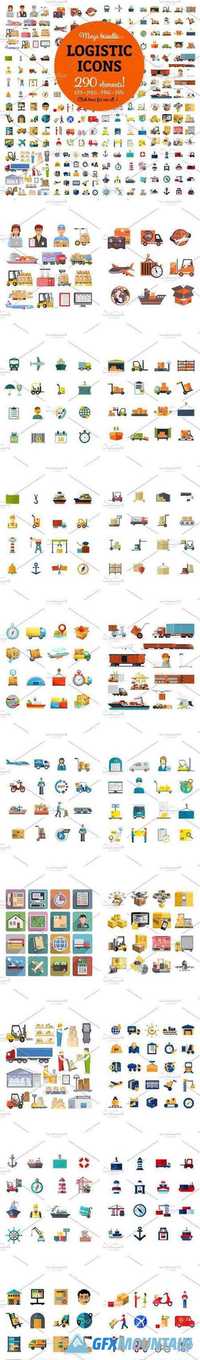 Mega Bundle of Logistic Icons 1279174