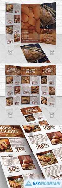 Bakery Food Trifold Brochure Template
