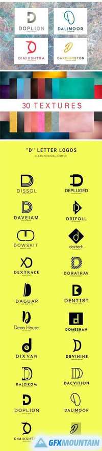 20 D Letter Alphabetic Logos 1074561