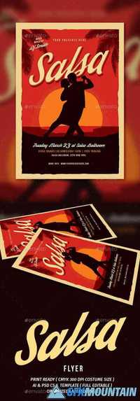 Salsa Dance Flyer 19407891