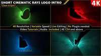 Short Cinematic Light Rays Logo Intro 18093220