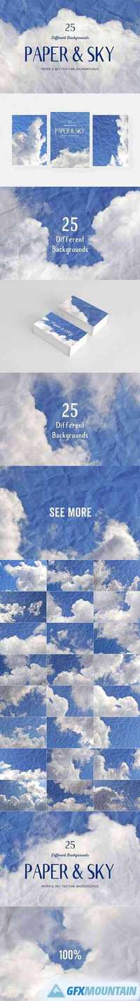 25 Paper & SKY Backgrounds 1323070