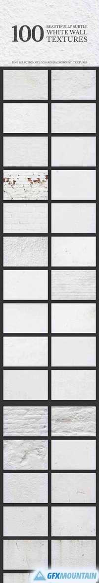 100 White Wall Textures Bundle 1320931