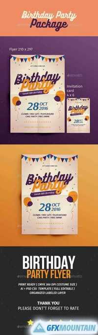 Birthday Flyer + Invitation 16167221