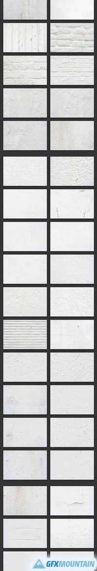 100 White Wall Textures Bundle 1320931