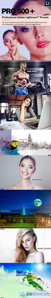 Graphicriver PRO 500 - Professional Adobe Lightroom Presets 19536398