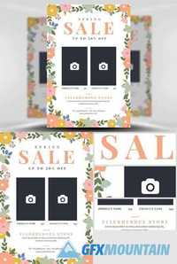 Spring Fashion Sale Flyer Template