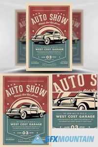 Old Classic Car Show Flyer Template