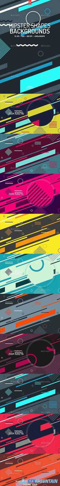 Abstract Hipster Shapes Backgrounds 19539167