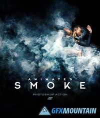 GraphicRiver - Gif Animated Smoke Photoshop Action - 19610841