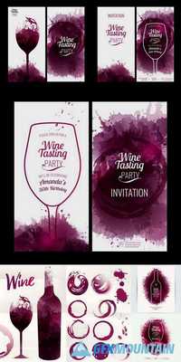 Design Template List, Wine Tasting or Invitation