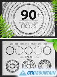 Big Set of Decorative Circles 1256516
