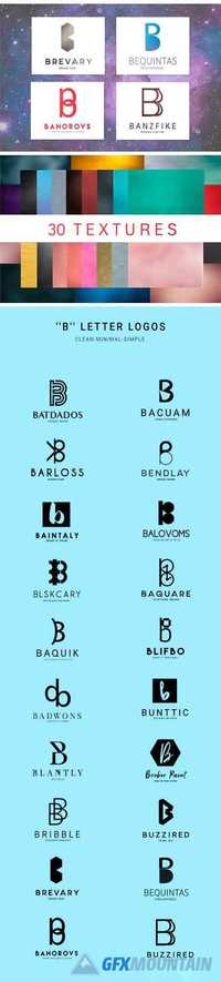 20 B Letter Alphabetic Logos 1009359