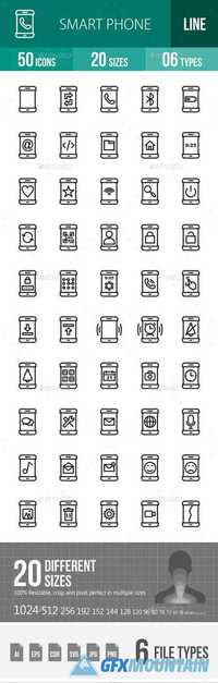 Smartphone Line Icons 17953438