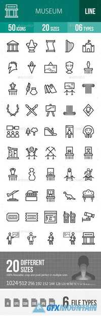 Museum Line Icons 17953567