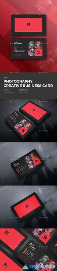 Graphicriver Photography Creative Business Card 19673923