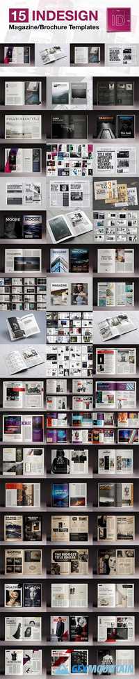 15 InDesign Magazine & Brochure Templates
