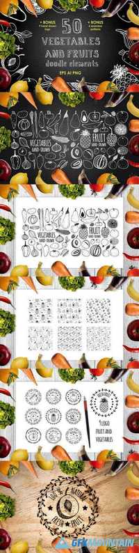 50 VEGETABLES AND FRUITS ELEMENTS 1353582