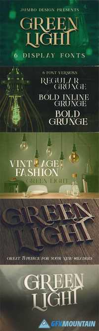 Green Light - Vintage Style Font 1323917