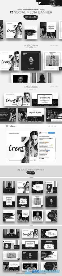 Black & White Social Media Designs - 1425702