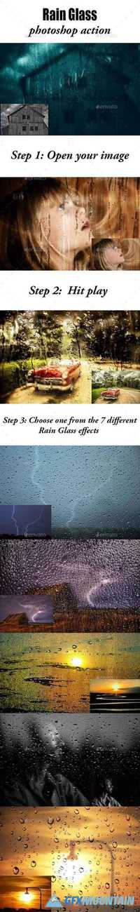 Rain Effect Phototshop Action 19416534