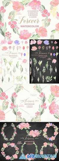 Watercolor Floral Bundle - Forever 1060015