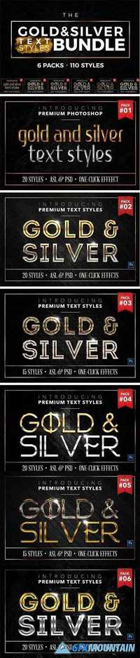 BUNDLE: Gold & Silver Text Styles 1402373