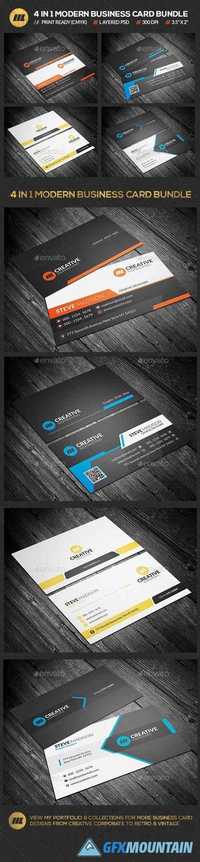 4 in 1 Business Card Bundle 01 19590322