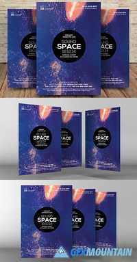 Sound Space Party Flyer Template 1446294