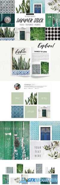 Summer stock, tiles, texture, plants 1252089