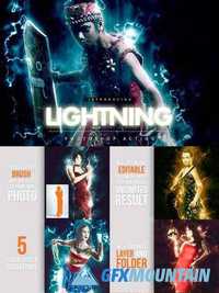 Lightning Photoshop action 1410278