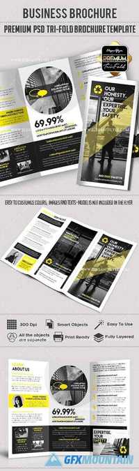 Business – Premium Tri-Fold PSD Brochure Template
