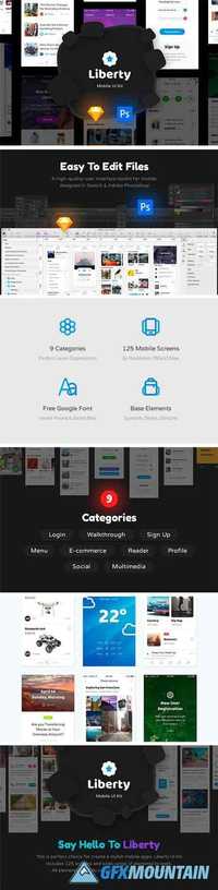 Liberty Mobile UI Kit 1311043