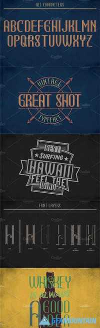 GreatShot Label Typeface font 1445078