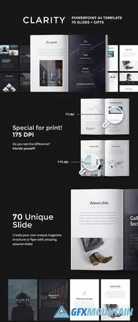 A4 Clarity PowerPoint Template 1446562