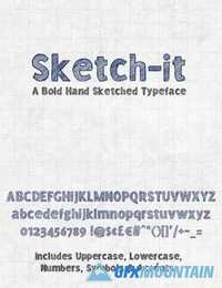 Sketch-it Desktop & Web Font