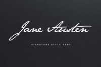 Jane Austen Signature Font