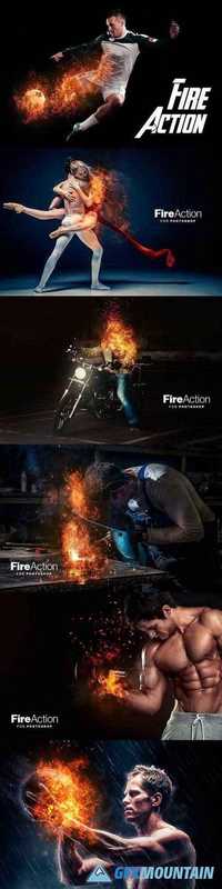 Fire Photoshop Action 1209229