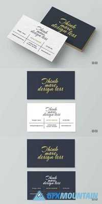 Think more design less business card 1208734
