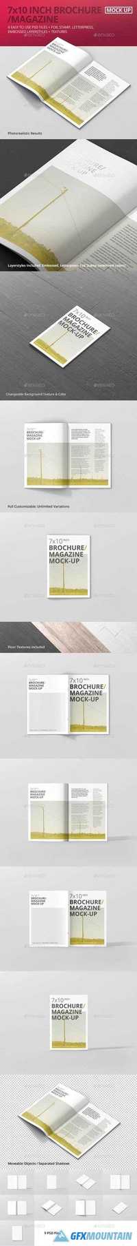 7x10 Brochure / Magazine Mock-Up 17605560