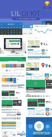 Lil UI Kit - Sketch UI Library - CM 1199210