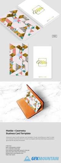 Marble + Geometry Business Card 1209307