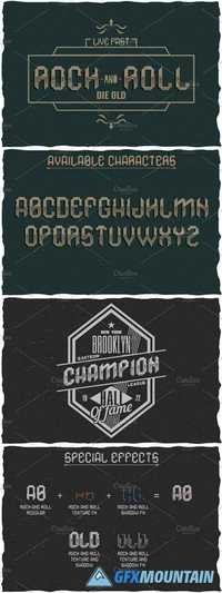 Rock And Roll Label Typeface 1468612