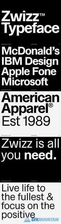 Zwizz Typeface font 1468724