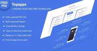 Topapps – Landing Page Psd