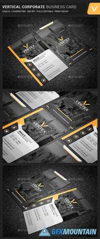 Vertical Corporate Business Card 19897130