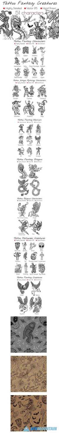 Tattoo Fantasy Characters  1412858