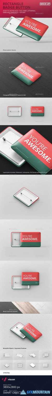 Rectangle Badge Button Mockup 19282126