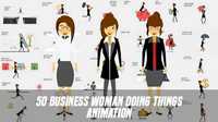 Business Woman Doing Things Animation 19853611