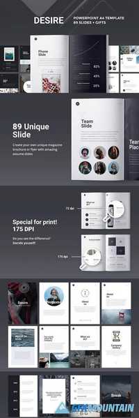 A4 Desire PowerPoint Template 1468990